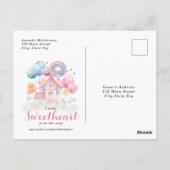 Een beetje lief Snoep Baby shower uitnodiging (Achterkant)