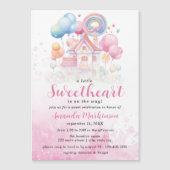 Een beetje lief Snoep Baby shower uitnodiging Magnetische Uitnodiging (Voorkant)