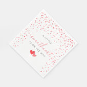 Een beetje lief Valentijn Baby shower servetten (Hoek)