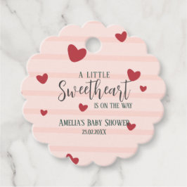 Een beetje lief valentijn harten baby shower bedankjes labels