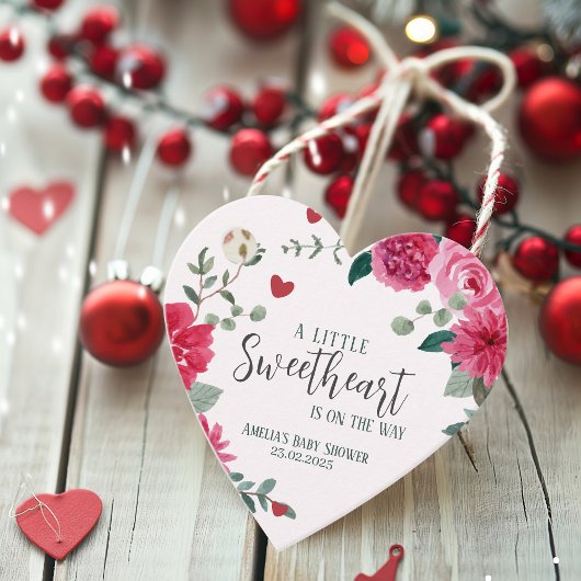 Een beetje lief valentijn harten baby shower bedankjes labels