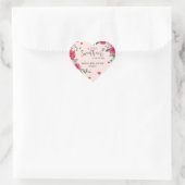 Een beetje lief valentijn harten baby shower hart sticker (Tas)
