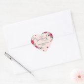 Een beetje lief valentijn harten baby shower hart sticker (Envelop)