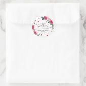 Een beetje lief valentijn harten baby shower ronde sticker (Tas)
