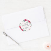 Een beetje lief valentijn harten baby shower ronde sticker (Envelop)