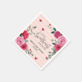 Een beetje lief valentijn harten baby shower servet (Hoek)