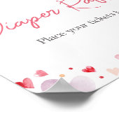 Een beetje lief Valentijn luier Raffle Poster (Hoek)