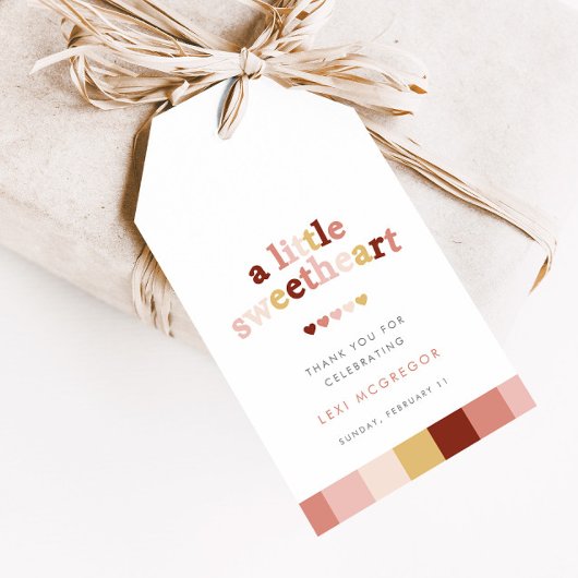 Een beetje lief Valentijns Douche Favor & Cadeaulabel