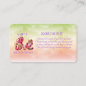 Een beetje liefde bug is op de weg Baby shower Informatiekaartje (Voorkant)