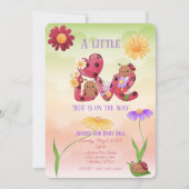 Een beetje liefde bug is op de weg Baby shower Kaart (Voorkant)