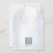 Een beetje Liefde Bug Waterverf Meisje 1e Verjaard Kaart (Achterkant)