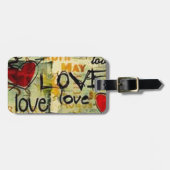 Een beetje liefdesgraffiti bagagelabel (Voorkant horizontaal)