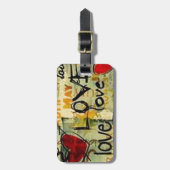 Een beetje liefdesgraffiti bagagelabel (Voorkant verticaal)