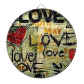 Een beetje liefdesgraffiti dartbord (Voorkant)