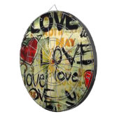 Een beetje liefdesgraffiti dartbord (Voorkant Rechts)