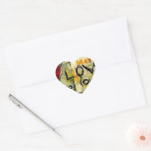 Een beetje liefdesgraffiti hart sticker (Envelop)