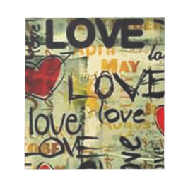 Een beetje liefdesgraffiti notitieblok