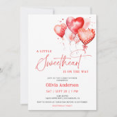 Een beetje Liefje Valentijn Modern Baby shower Kaart (Voorkant)