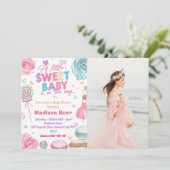 Een beetje lieve Baby is een van de manier feestfo Kaart (Staand voorkant)