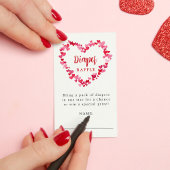 Een beetje lieverd Baby shower luier Raffle Informatiekaartje