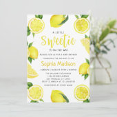 Een beetje lieverd | Citroenvruchten Baby shower Kaart (Staand voorkant)