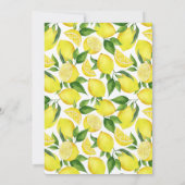 Een beetje lieverd | Citroenvruchten Baby shower Kaart (Achterkant)