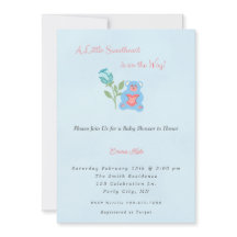 Een beetje lieverd jongen Baby shower uitnodiging
