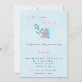 Een beetje lieverd jongen Baby shower uitnodiging