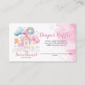 Een beetje lieverd luier Raffle Baby shower Informatiekaartje (Voorkant)