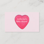 Een beetje lieverd luierkaartje informatiekaartje (Achterkant)