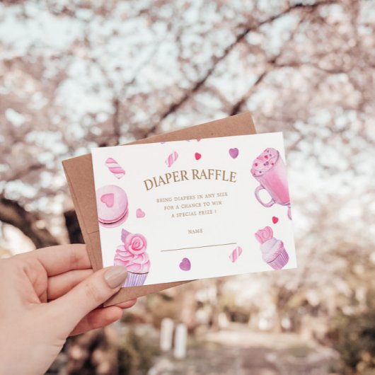 Een beetje lieverd luierkaartje informatiekaartje