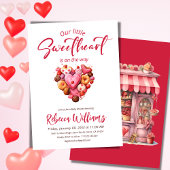 Een beetje lieverd rood lief hart Baby shower Kaart