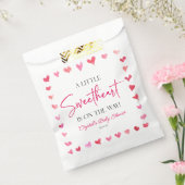 Een beetje lieverd rood roze harten Baby shower Bedankzakje (Gezegeld)
