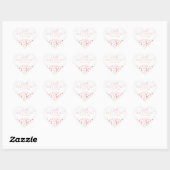 Een beetje lieverd, roze meisje Baby shower Hart Sticker (Vel)
