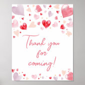 Een beetje Lieverd Valentijn Bedankt voor het kome Poster (Voorkant)