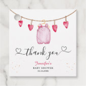 Een beetje lieverd | VALENTIJNSDAG BABY SHOWER Bedankjes Labels (Voorkant)