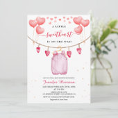 Een beetje lieverd | VALENTIJNSDAG BABY SHOWER Kaart (Staand voorkant)