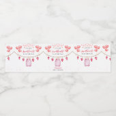 Een beetje lieverd | VALENTIJNSDAG BABY SHOWER Waterfles Etiket (Enkel label)