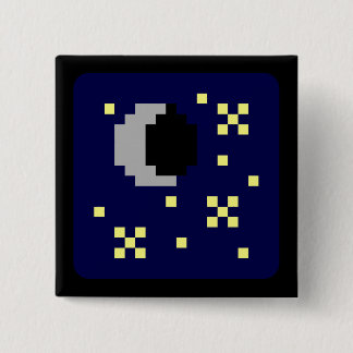 Een beetje liner vierkante button 5,1 cm