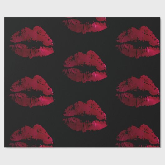 Een beetje lip cadeaupapier (Vlak)