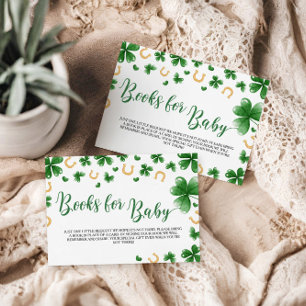Een beetje Lucky Charm Baby shower Boek Aanvraag Informatiekaartje