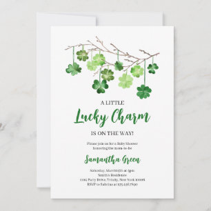 Een beetje Lucky Charm Baby shower Kaart