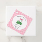 Een beetje Lucky Charm Shamrock Baby shower Bedankjes Labels (In situ)