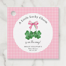 Een beetje Lucky Charm Shamrock Baby shower Bedankjes Labels