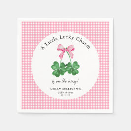 Een beetje Lucky Charm Shamrock Baby shower Servet