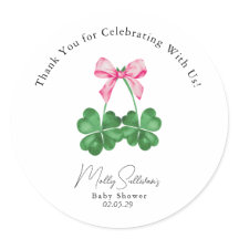 Een beetje Lucky Charm Shamrock Dank u Sticker