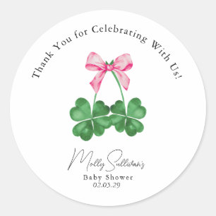 Een beetje Lucky Charm Shamrock Dank u Sticker