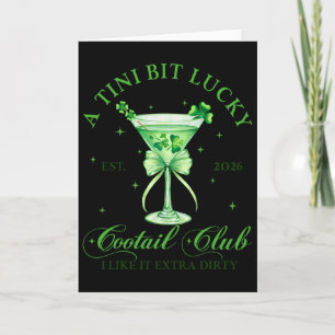 Een beetje Lucky Tail Club St. Patrick's Martini Kaart