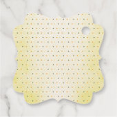 Een beetje madeliefje is onderweg naar bloemenBaby Bedankjes Labels (Achterkant)