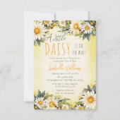 Een beetje madeliefje is onderweg naar bloemenBaby Kaart (Voorkant)